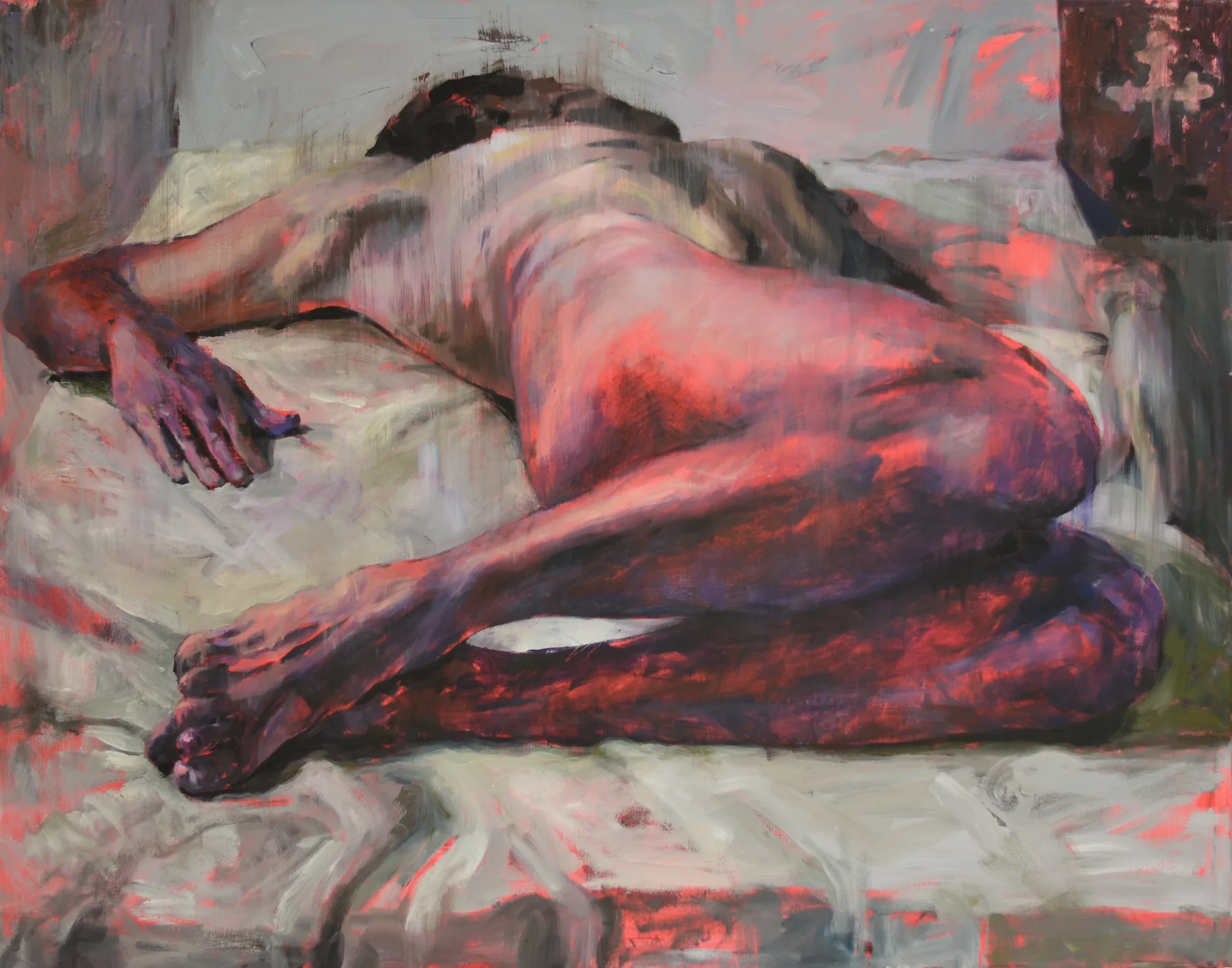 "Chirality I", 80 x 100 cm, acrylic on canvas, 2022